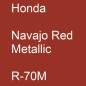 Preview: Honda, Navajo Red Metallic, R-70M.